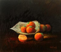 Maqsood Ahmad, 16 x 16 inch, Oil on Board, Still life Painting-AC-MQA-008